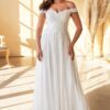 Vestido de Novia con Encaje y Hombros Descubiertos - Imagen 3
