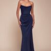 Vestido de Gasa sin Tirantes, con Escote Redondo y Corpi?o Estructurado - Imagen 6
