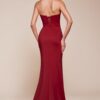Vestido de Gasa sin Tirantes, con Escote Redondo y Corpi?o Estructurado - Imagen 3