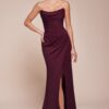 Vestido de Gasa sin Tirantes, con Escote Redondo y Corpi?o Estructurado - Imagen 2