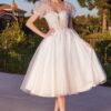Vestido Midi de Tul con Brillo