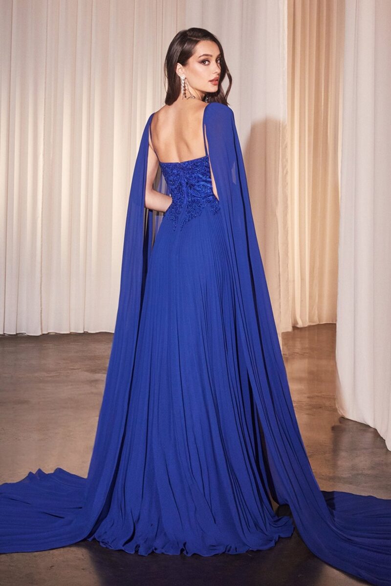 Vestido A-Line Plisado con Corpi?o de Encaje - Imagen 2